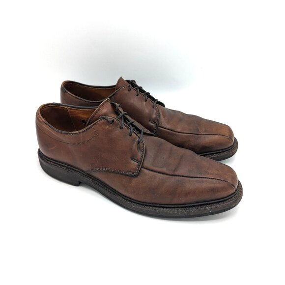Allen Edmonds Warren Sz 8 D Brown Oxford Leather Pinch Loafers Preppy Derby Shoe main image 7